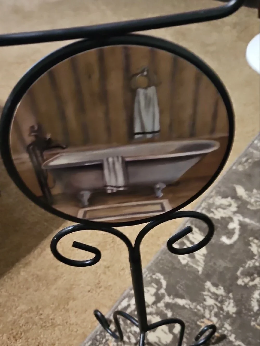 Black Metal Toilet Tissue Holder with 5 Seasons of Magnetic Designs